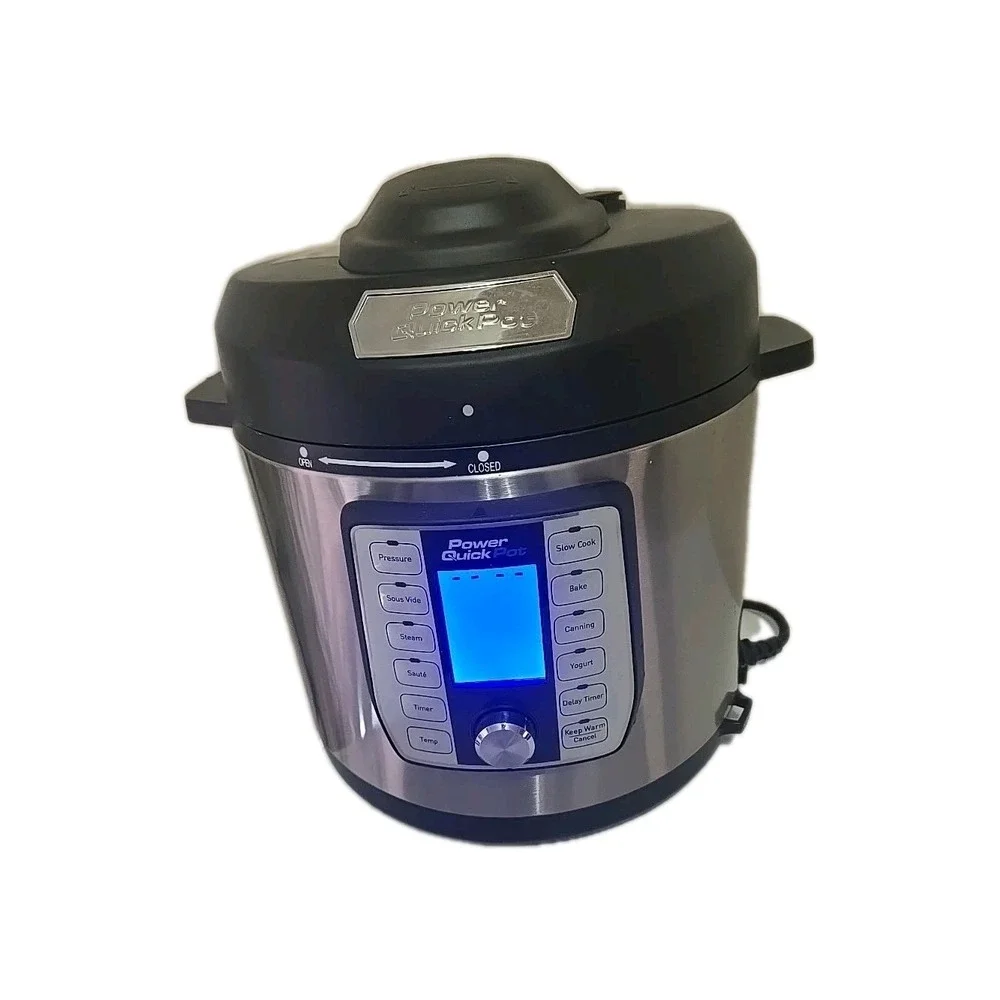 Power Quick Pot 6 Qt Stainless Steel 8-in-1 Multi Cooker One Touch TESTED Works